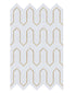 Urbanlife™ Oro Thassos Marble Mosaic