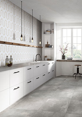Urbanlife™ Oro Thassos Marble Mosaic