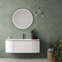 60’’ Matte White Round Hanging Vanity 1 Drawer