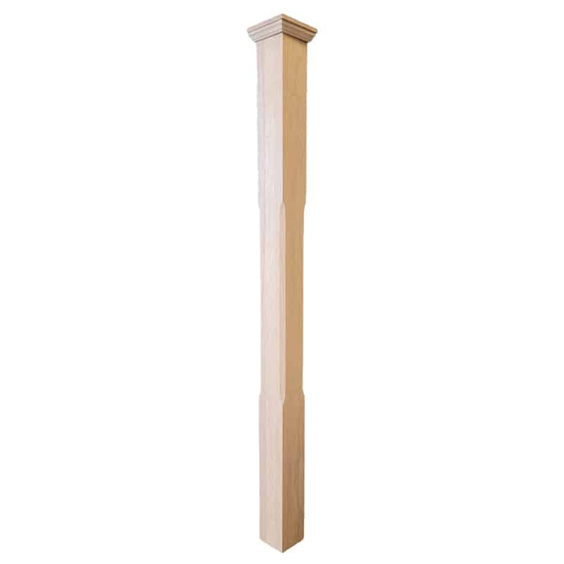CHAMFERED EDGE PLIAN NEWEL POST