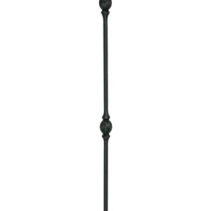 SPINDLE TUBULAR DOUBLE BALL BLACK 44"-1/2”SQ