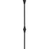 SPINDLE TUBULAR DOUBLE BALL BLACK 44"-1/2”SQ