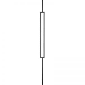 SPINDLE TUBULAR SINGLE SLIM RECTANGULAR BLACK 44"-1/2"SQ