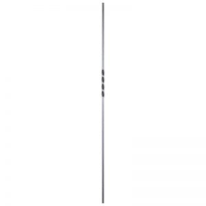 SPINDLE TUBULAR SINGLE TWIST BLACK 44"-1/2"SQ