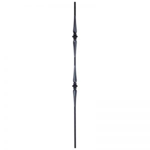 SPINDLE TUBULAR DOUBLE SPOON BLACK 44"-1/2"SQ