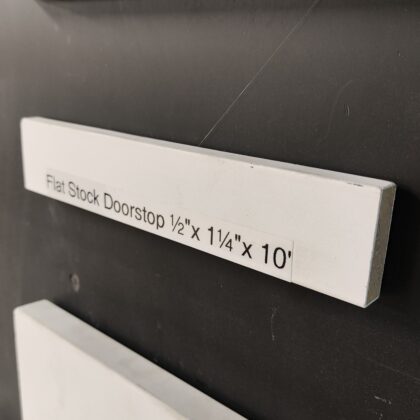 Flat Stock Doorstop – 1/2″ x 1-1/2″ x 10′