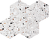 Allegro Cemento 6" Hexagon Terrazzo Mosaic