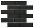 Uno 2"x6" Dark Grey Glass Mosaic