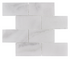 Venetian White 3"x6" Brick Polished Marble Mosaic