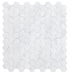 Carrara 1" Hexgaon Polished Marble Mosaic