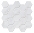 Carrara 3" Hexagon Honed Marble Mosaic