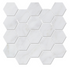 Carrara 3" Hexagon Polished Marble Mosaic